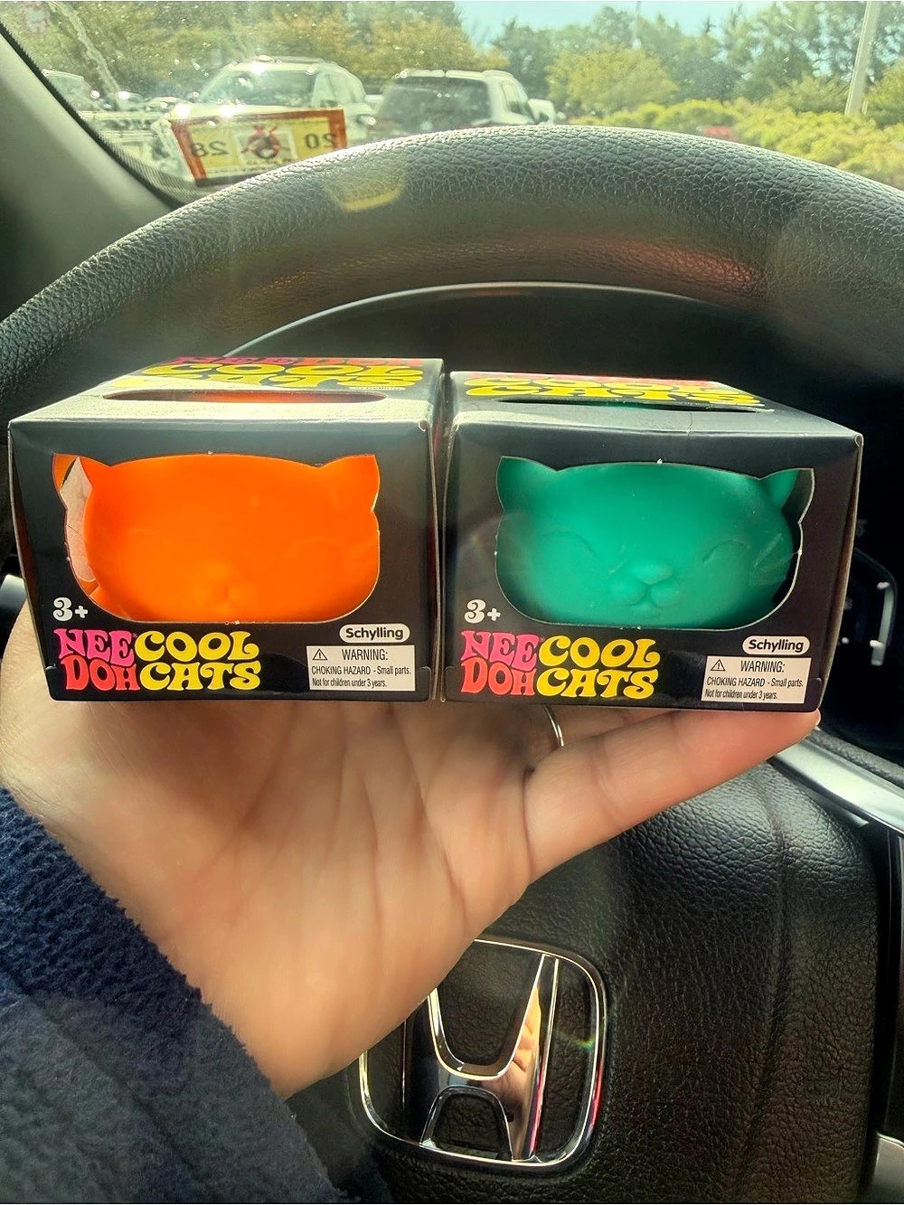 NeeDoh Cool Cats Set Orange & Green NWT